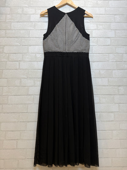 PAUL SMITH BLACK Silk Sleeveless Pleated Midi Dress/ L