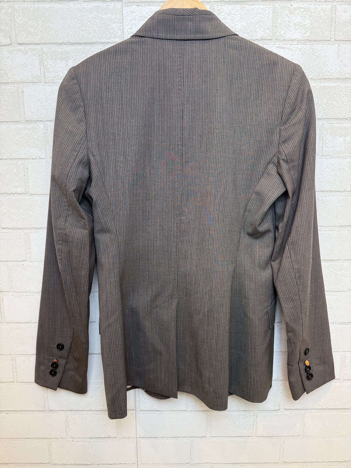 PAUL SMITH BLACK Wool LS Stripes Print Blazer/M