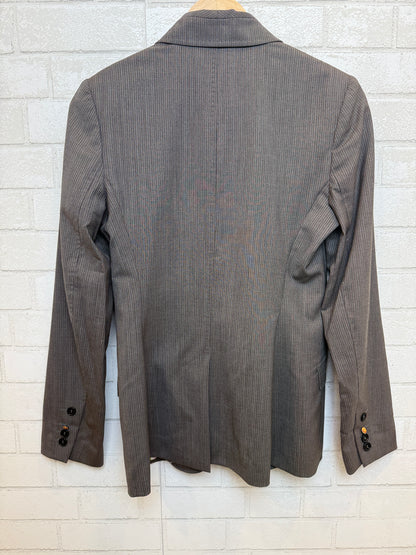 PAUL SMITH BLACK Wool LS Stripes Print Blazer/M