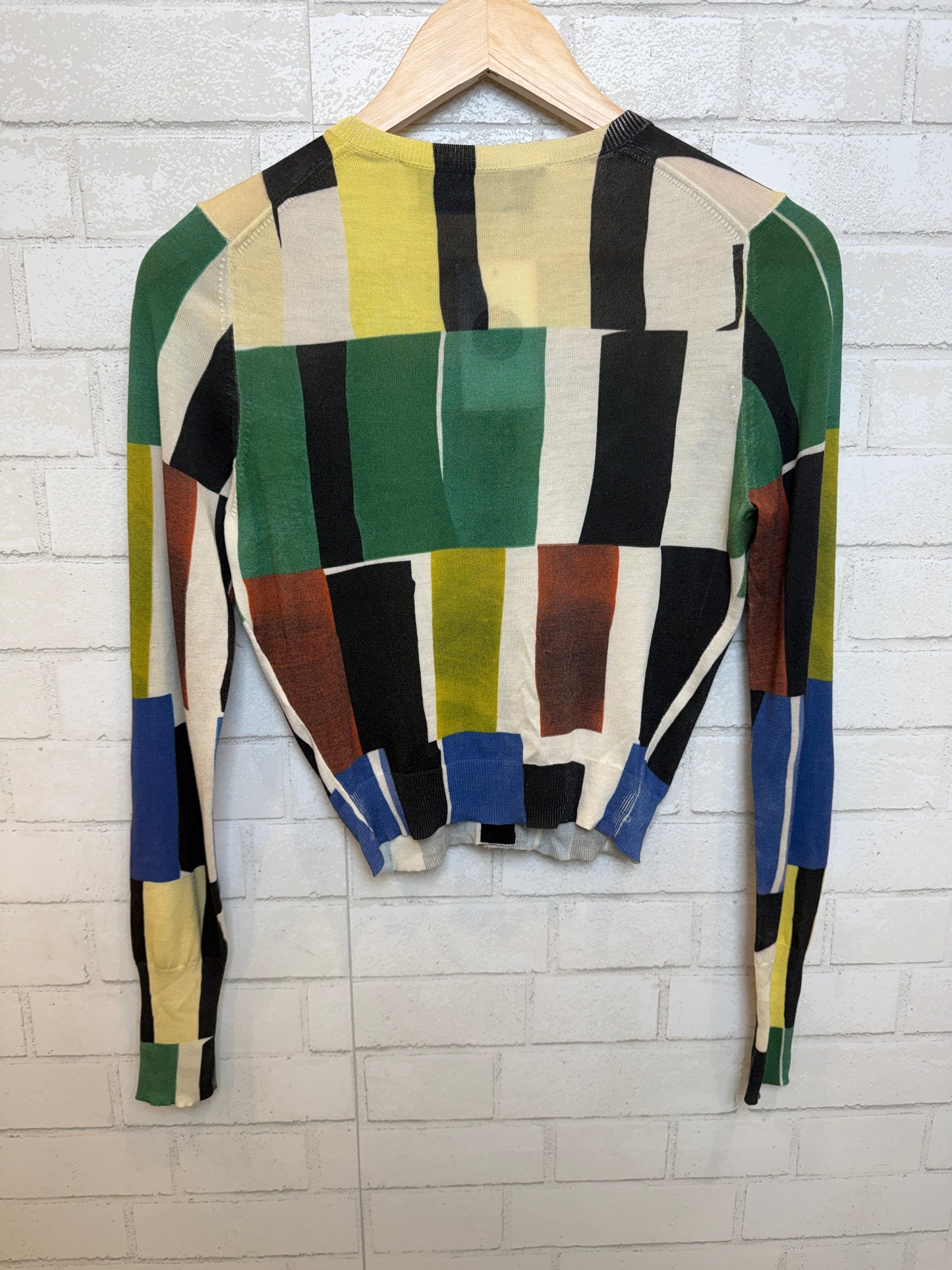 PAUL SMITH Silk LS Printed Cardigan/M