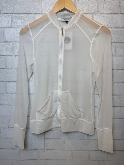 ANATOMIE Sheer Mesh Zippered Jacket / M