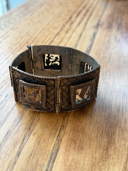 NO BRAND Vintage Egyptian  Figures Bracelet