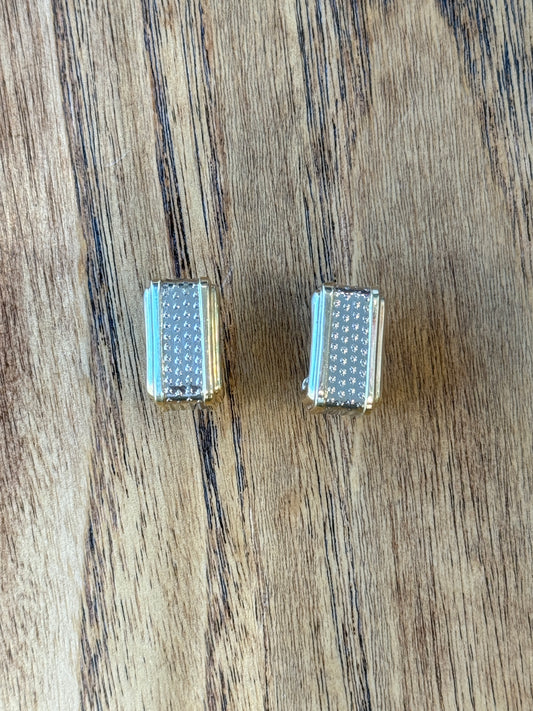 NO BRAND Pierced Rectangle Earrings