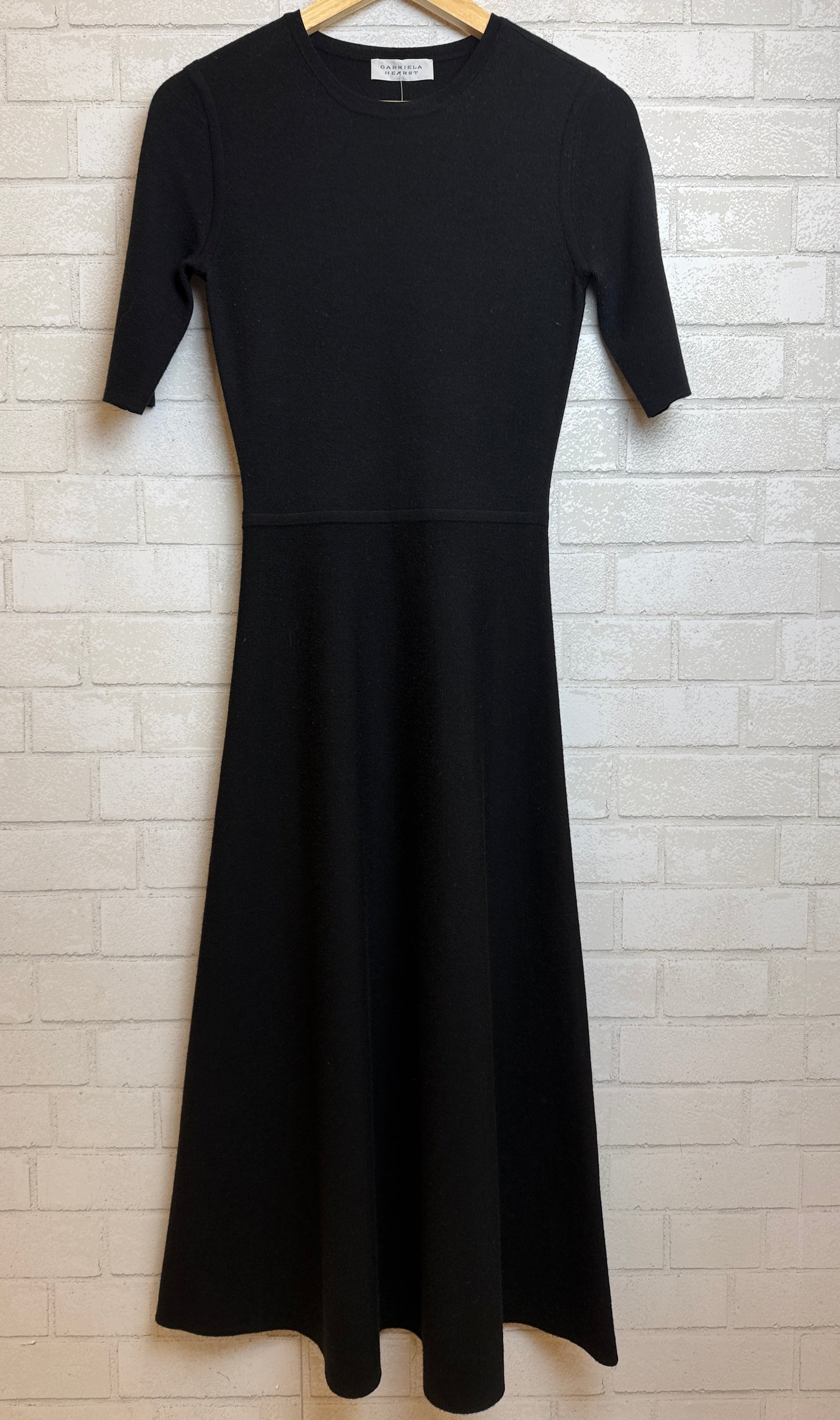 GABRIELA HEARST 3/4 Sleeves Cashmere Blend Knitted Midi Dress / S