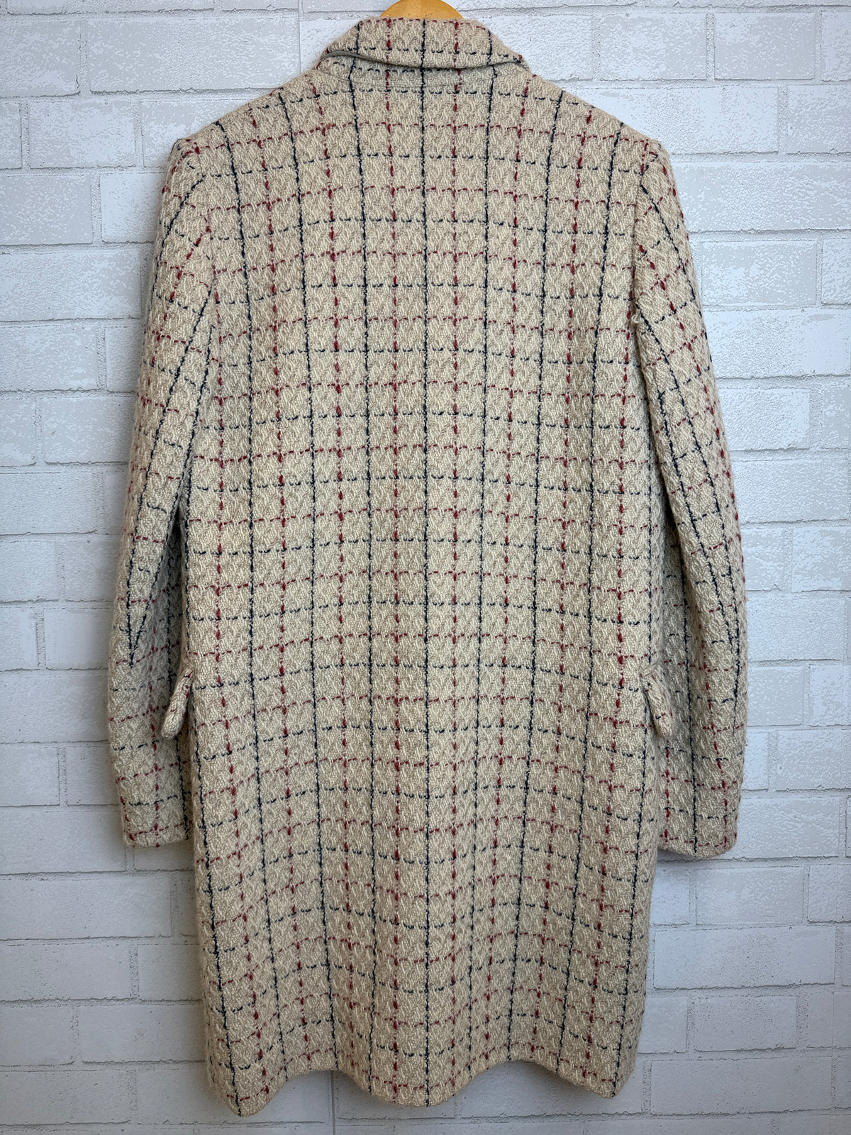 BONPOINT Wool  Plaid  One Button Coat/ XS