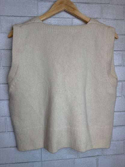 ZARA Wool Sleeveless V Neck Sweater/S