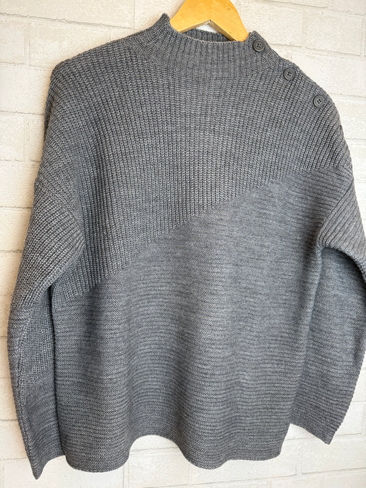 UNITED COLORS OF BENETTON Wool Sweater W Button/S-EU36