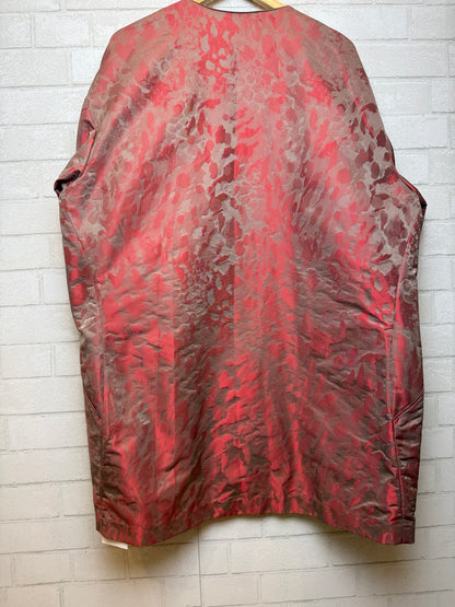 LAFAYETTE 148   Shiny Open Coat with Pockets/XL