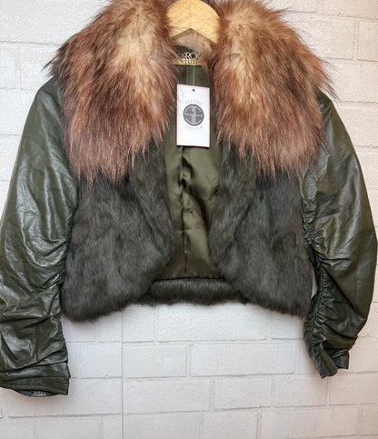 LA ROK LUXE Rabbit Fur Jacket/S-EU36