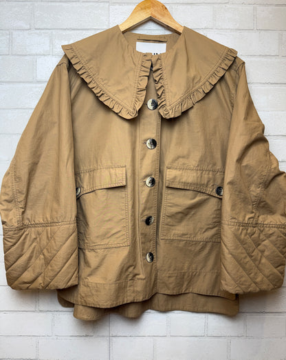 GANNI Coton Frill Collar Jacket/M-EU38