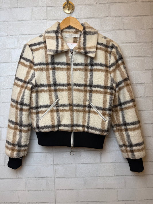 JONATHAN SIMKHAI Sherpa Pia LS Jacket/XS