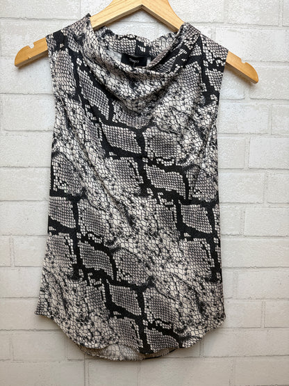 THEORY NWT Tank Silk Snake Top/ US S-EU36