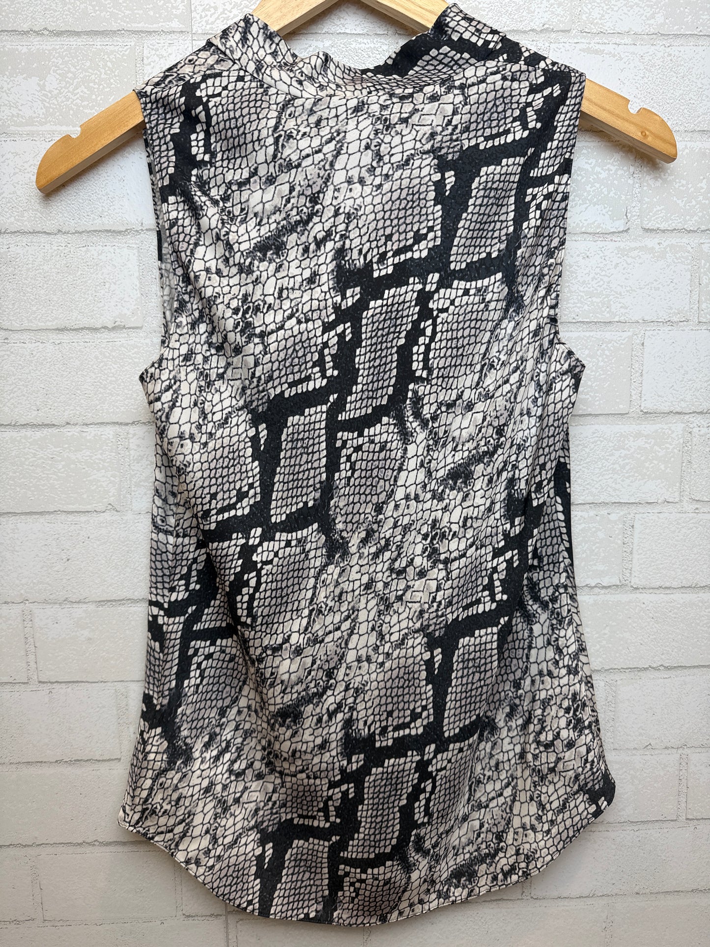 THEORY NWT Tank Silk Snake Top/ US S-EU36