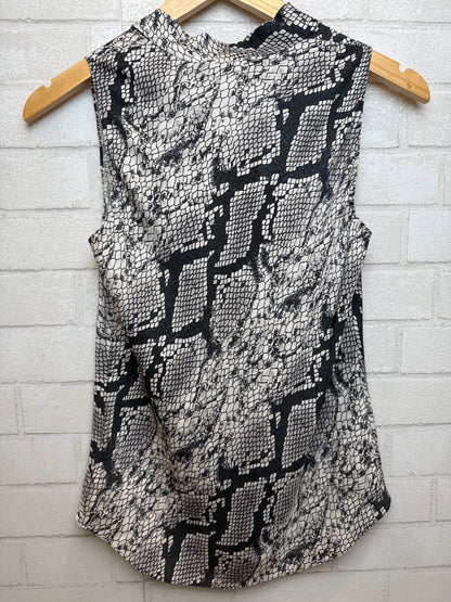 THEORY NWT Tank Silk Snake Top/ US S-EU36