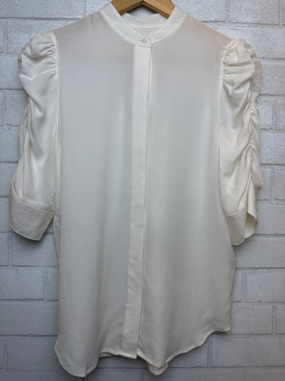 FRAME Silk Balloon SS Blouse/XS