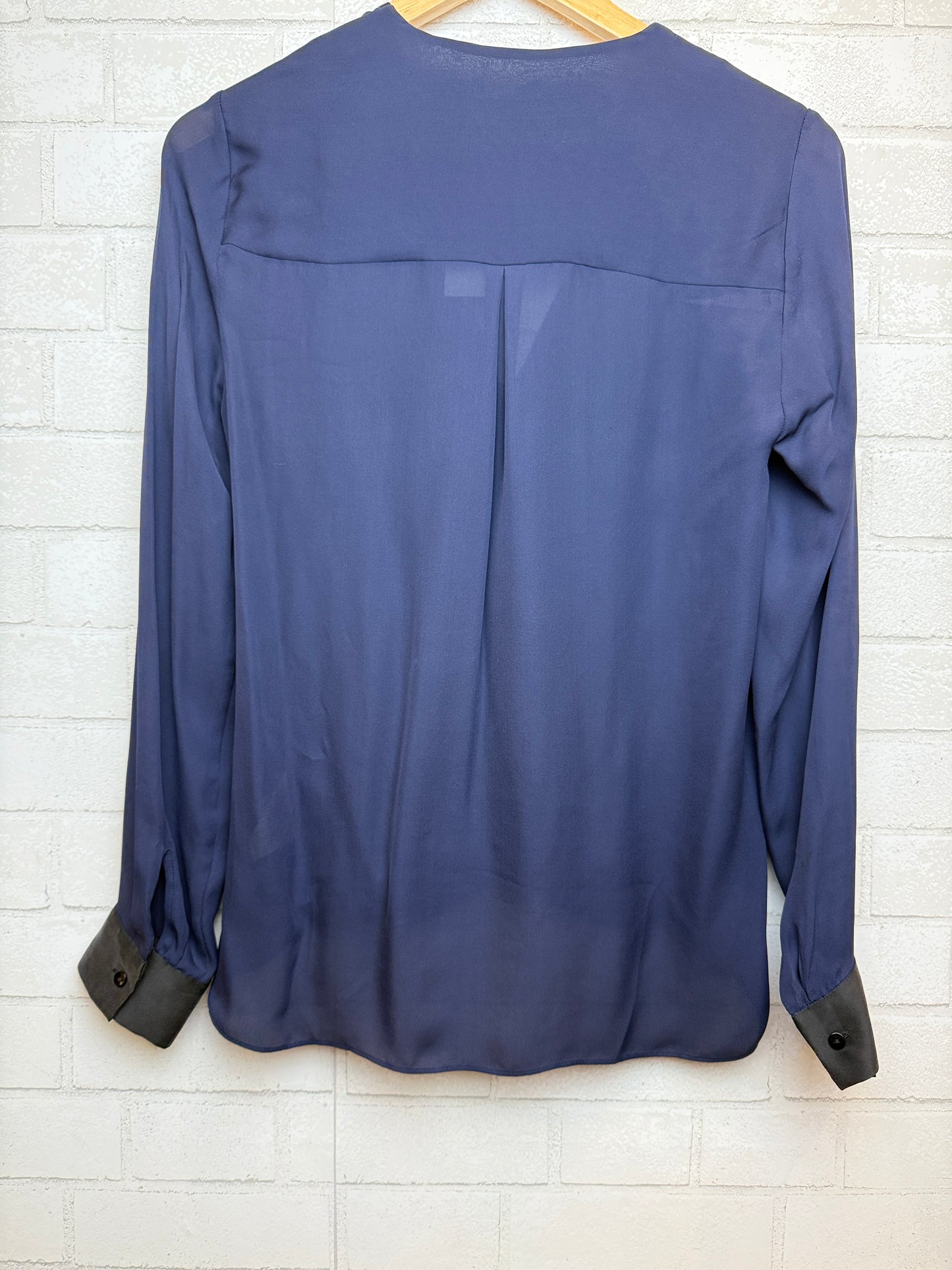 L'AGENCE Silk Ls Wrap Shirt/XS