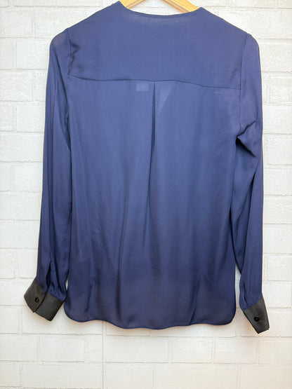 L'AGENCE Silk Ls Wrap Shirt/XS