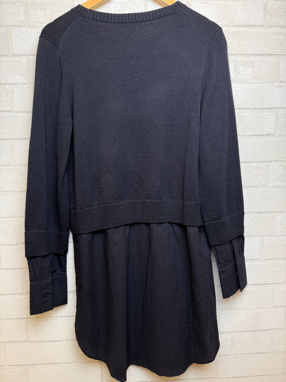 COS LS Layered Sweater Shirt Midi Dress/ S