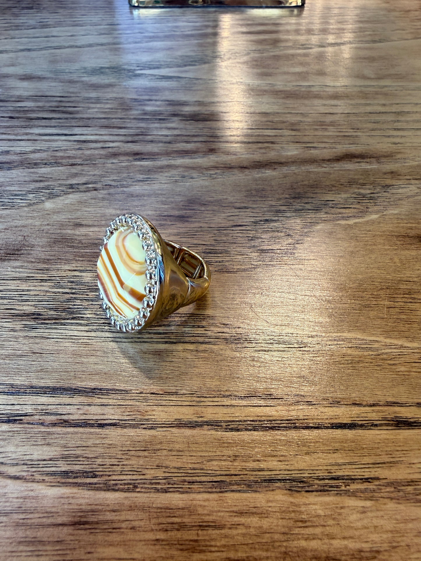 NO BRAND Gold Tone Statement Ring