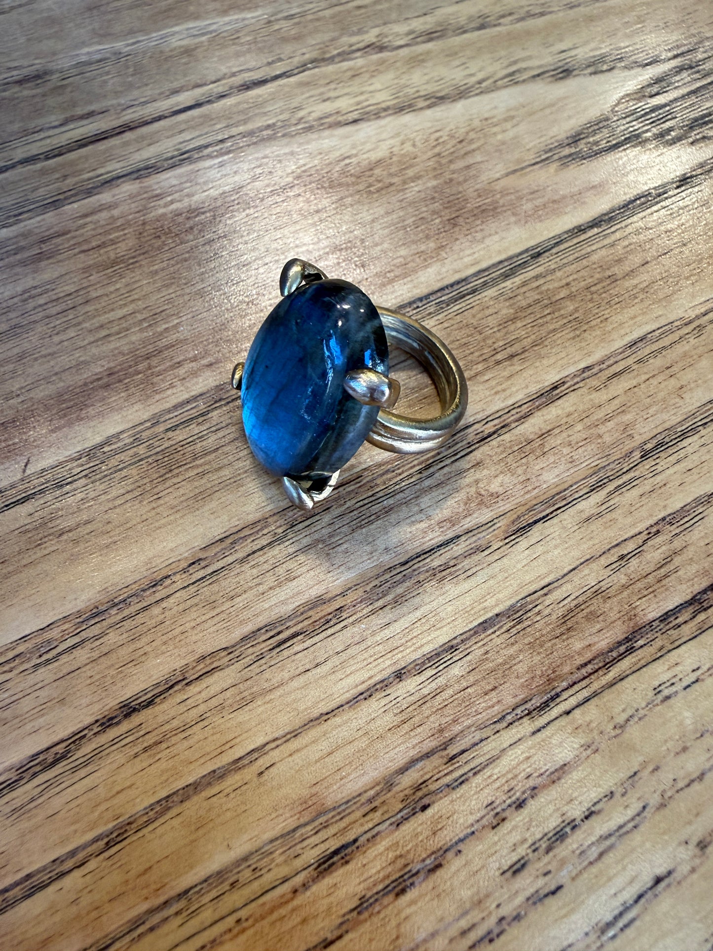 NO BRAND Statement Ring With An Oval Gemstone