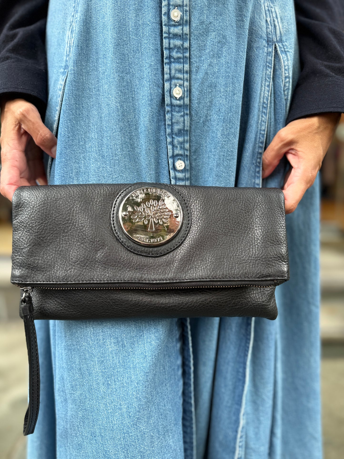 MULBERRY Daria Fold Over Clutch Bag
