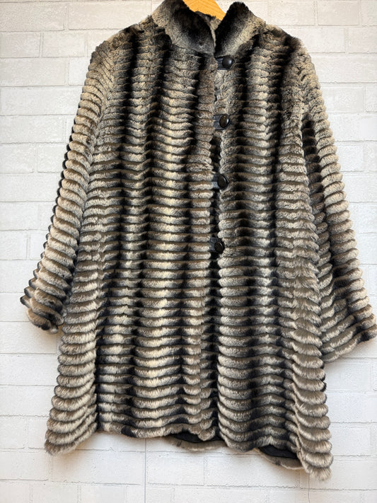 DENIMAXX Fur 3/4 Coat/L