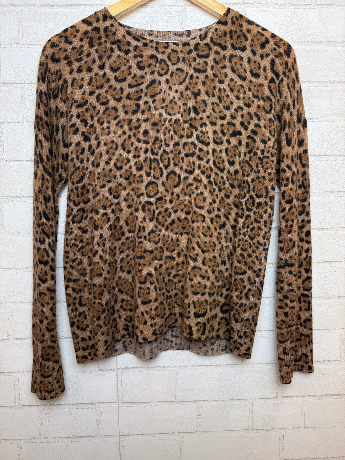 MAGASCHONI Cashmere Cheetah Pint LS Sweater/S
