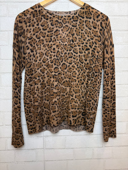 MAGASCHONI Cashmere Cheetah Pint LS Sweater/S