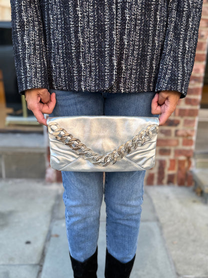 KENNETH JAY LANE NWT Chain Clutch