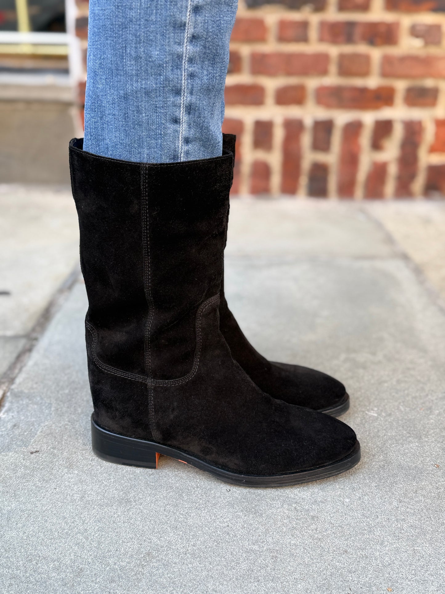 SANTONI Suede Ranch Boots US9.5 / EU39.5
