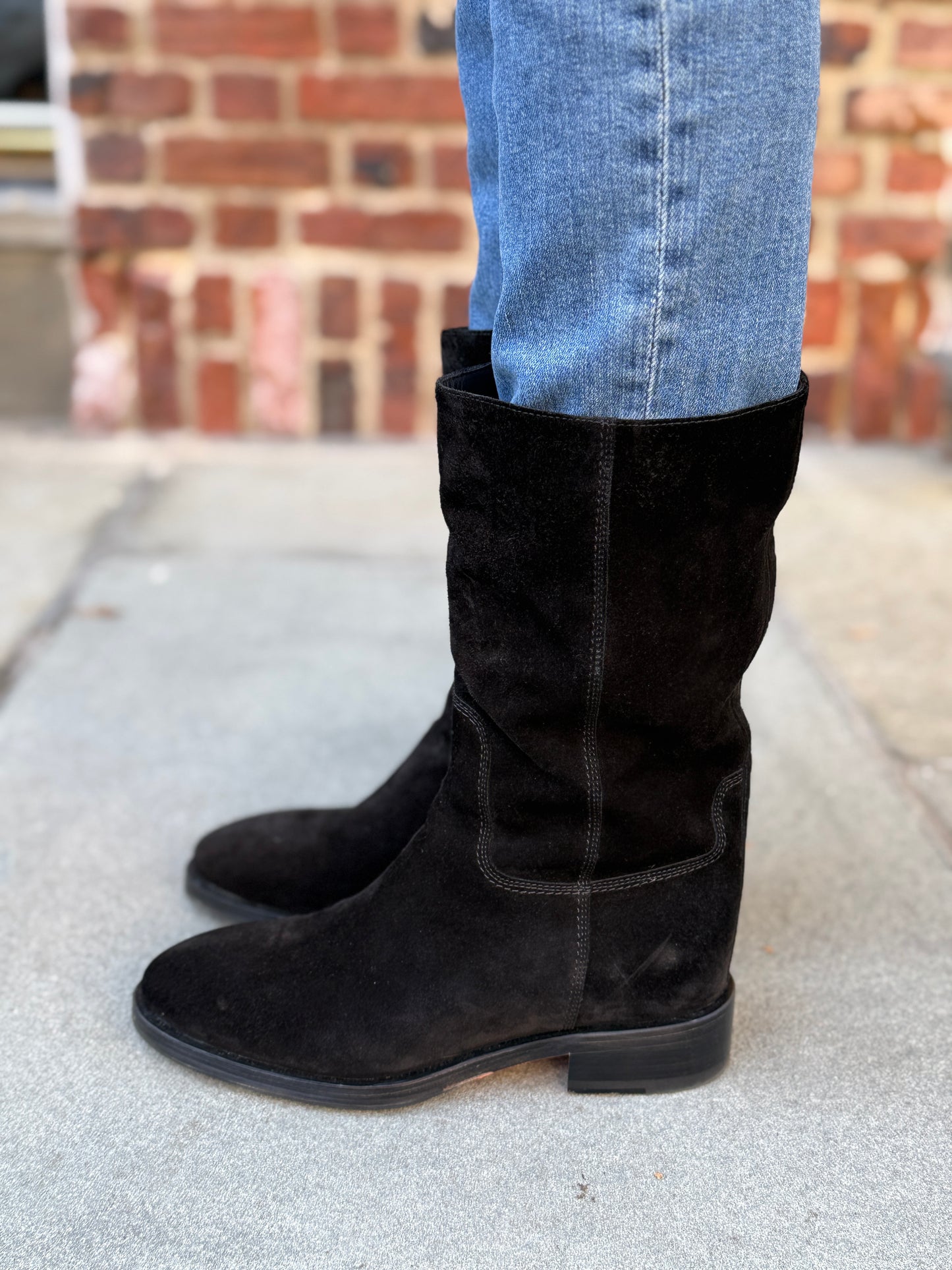 SANTONI Suede Ranch Boots US9.5 / EU39.5