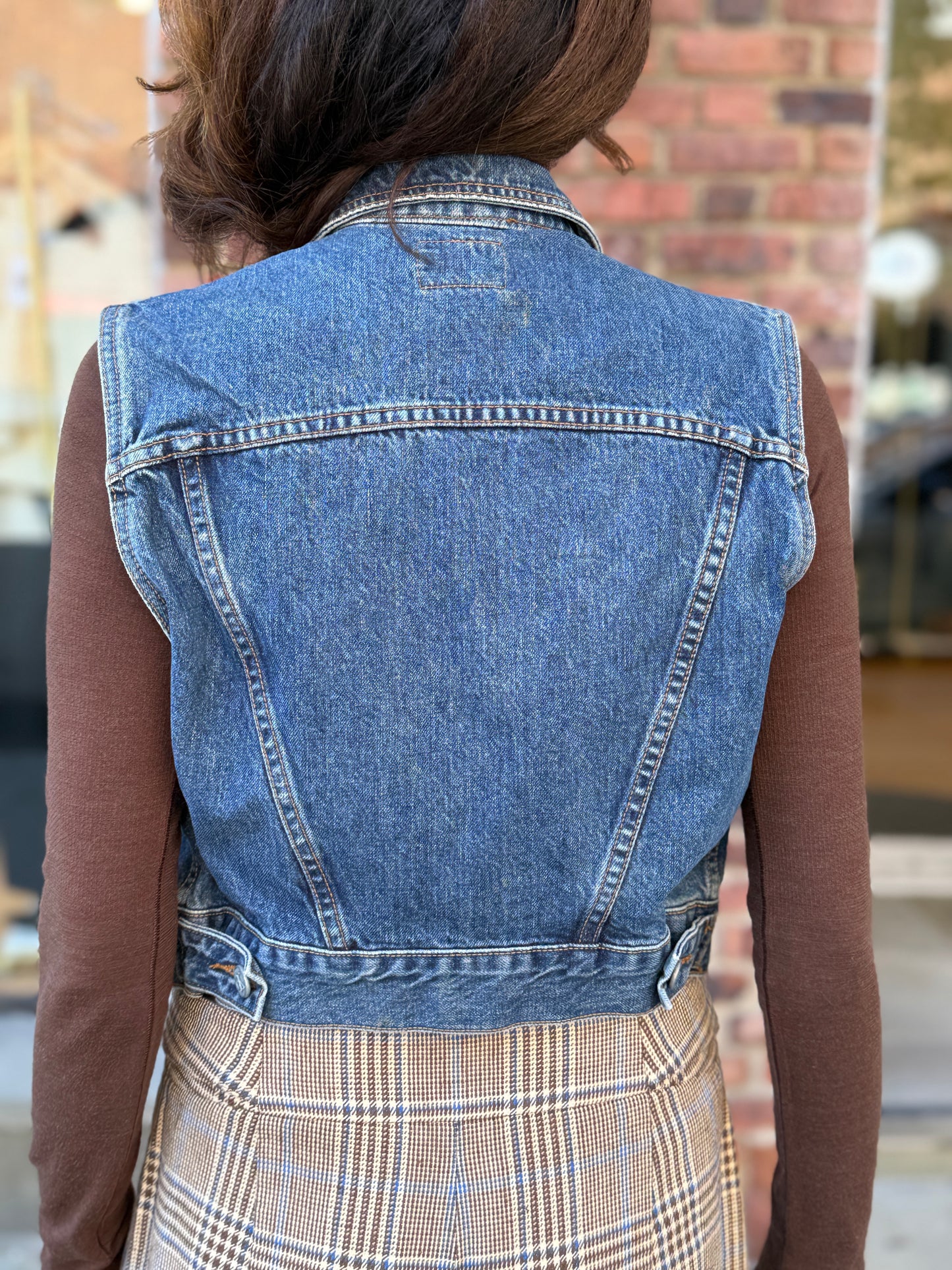 CALVIN KLEIN Sleeveless Denim Jacket/S-EU36
