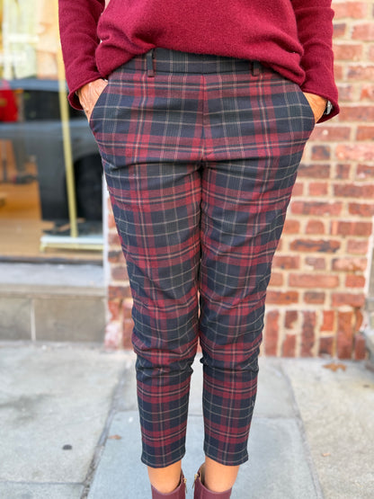 NO BRAND Tartan Pants/S-EU36