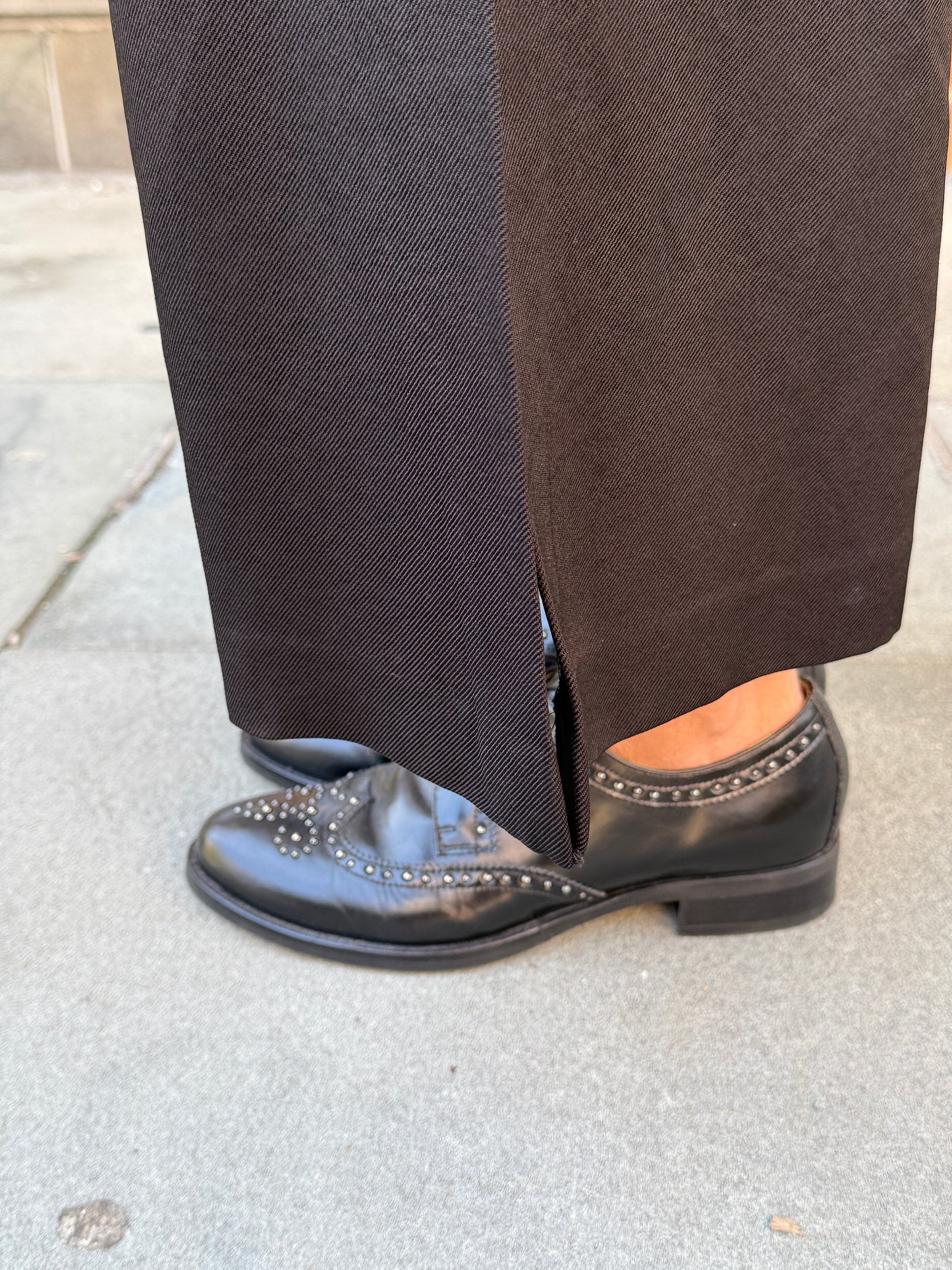NERO GIARDINI Stud Lace Up Brogue Shoes / US10-EU41