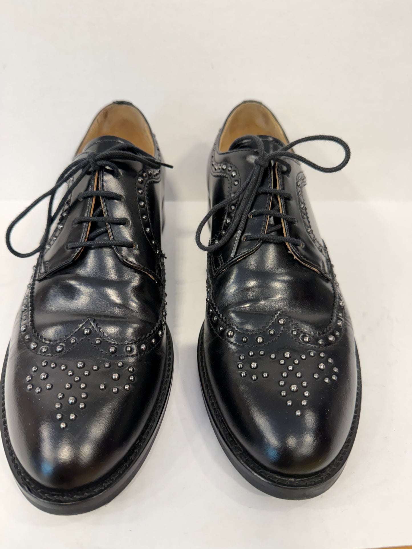 NERO GIARDINI Stud Lace Up Brogue Shoes / US10-EU41