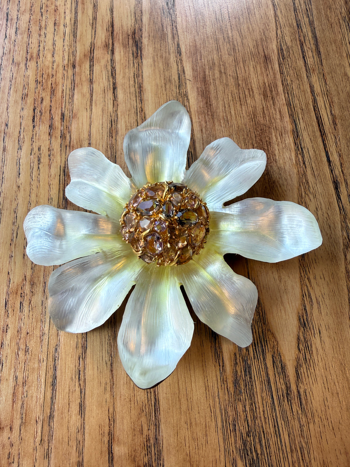 ALEXIS BITTAR  Lucite Flower Brooch