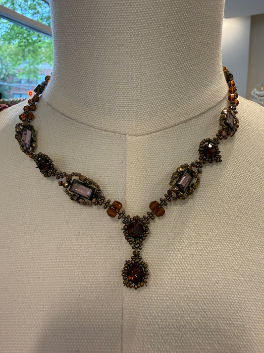SORRELLI Vintage  Crystal  Necklace
