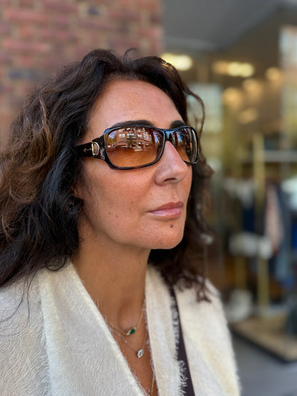 GUCCI Horsebit Tortoise Shell Sunglasses