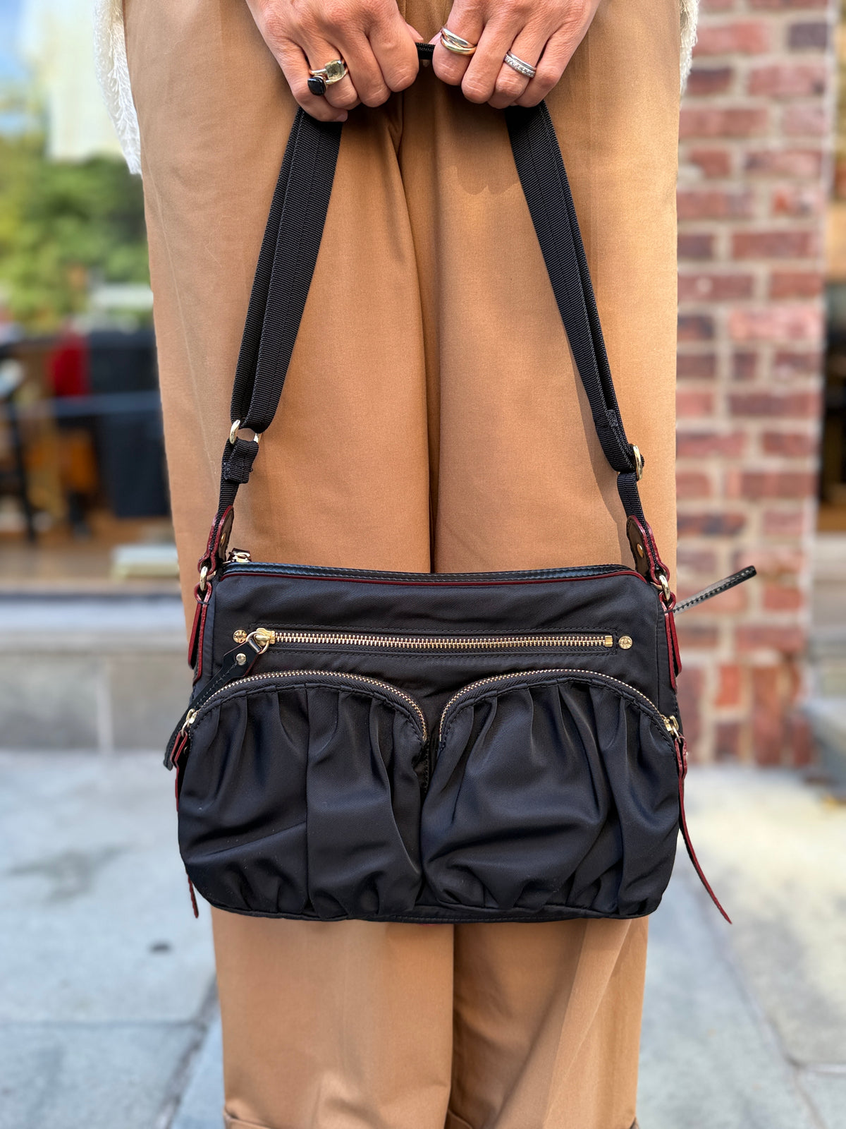 MZ WALLACE Paige Nylon Crossbody Bag