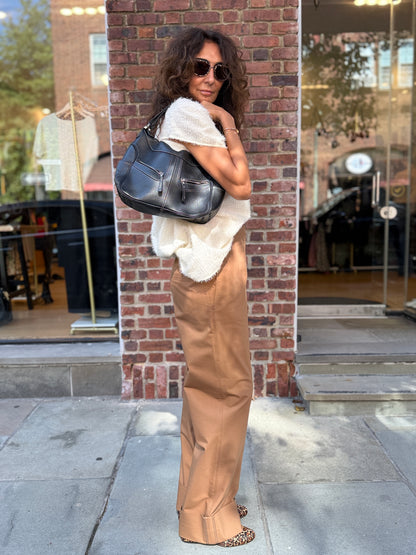 TODS Leather Miky Hobo Bag