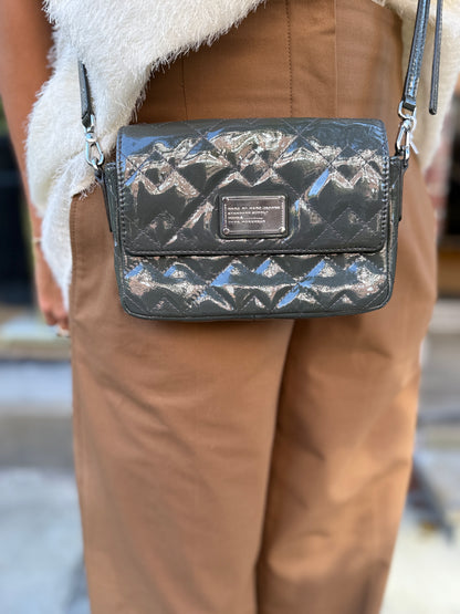 MARC BY MARC JACOBS Quilted Patent Leather Crossbody Handbag