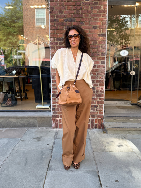 LONGCHAMP Leather Bucket 2.0 Crossbody Bag
