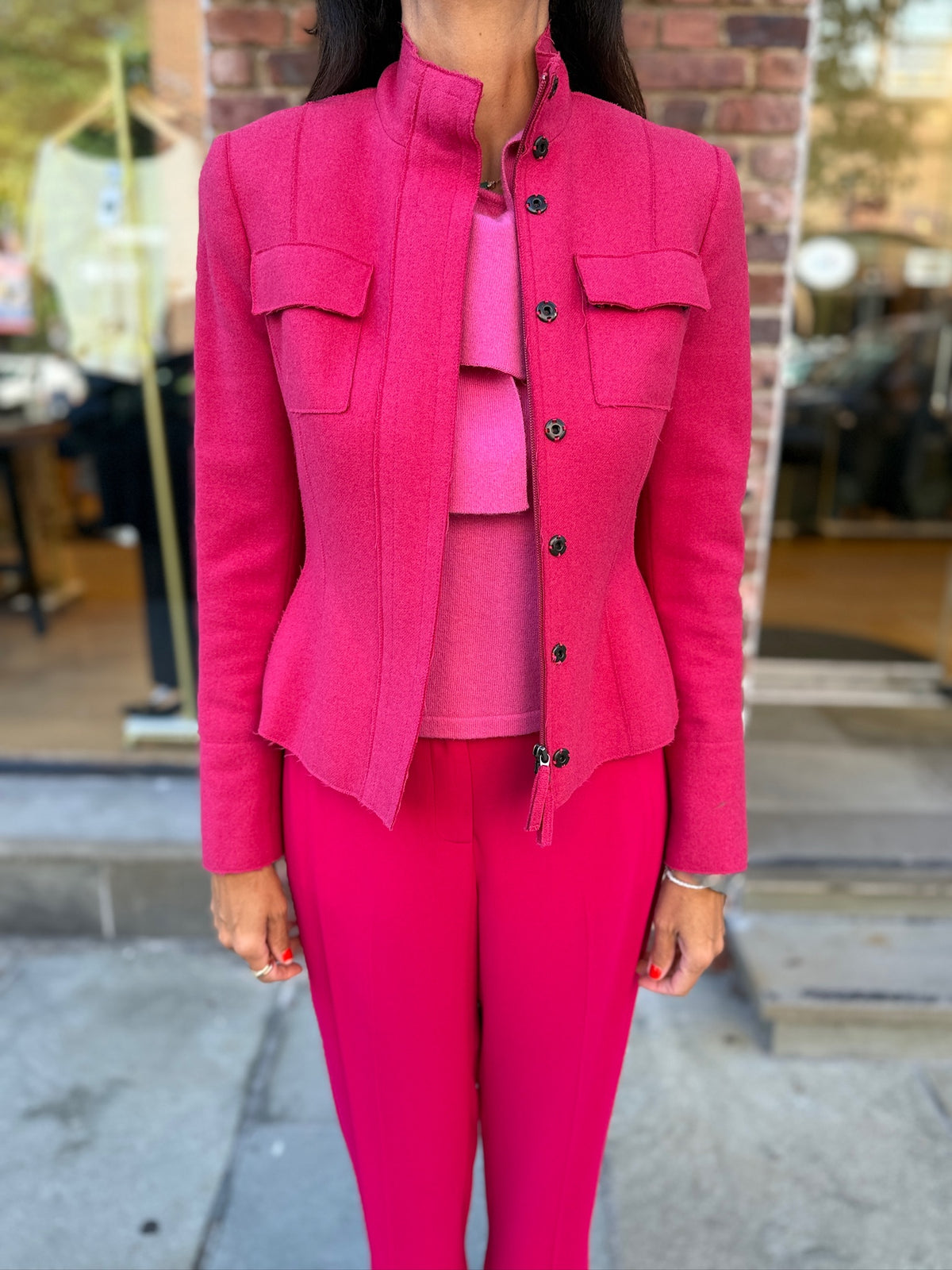 AKRIS PUNTO Wool & Angora Jacket/M-EU38