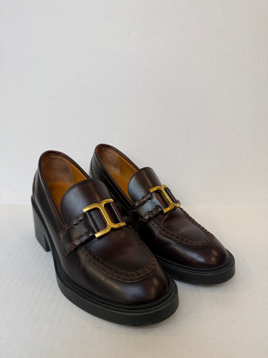 CHLOE Marcie Heeled Loafers / US6-EU37