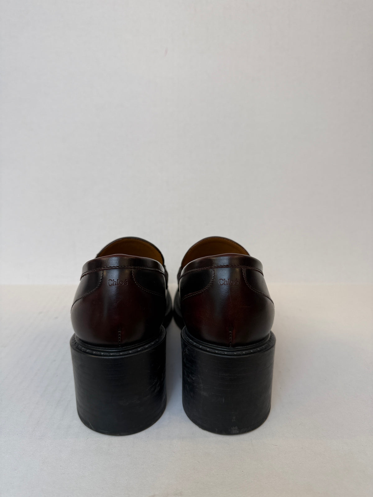 CHLOE Marcie Heeled Loafers / US6-EU37