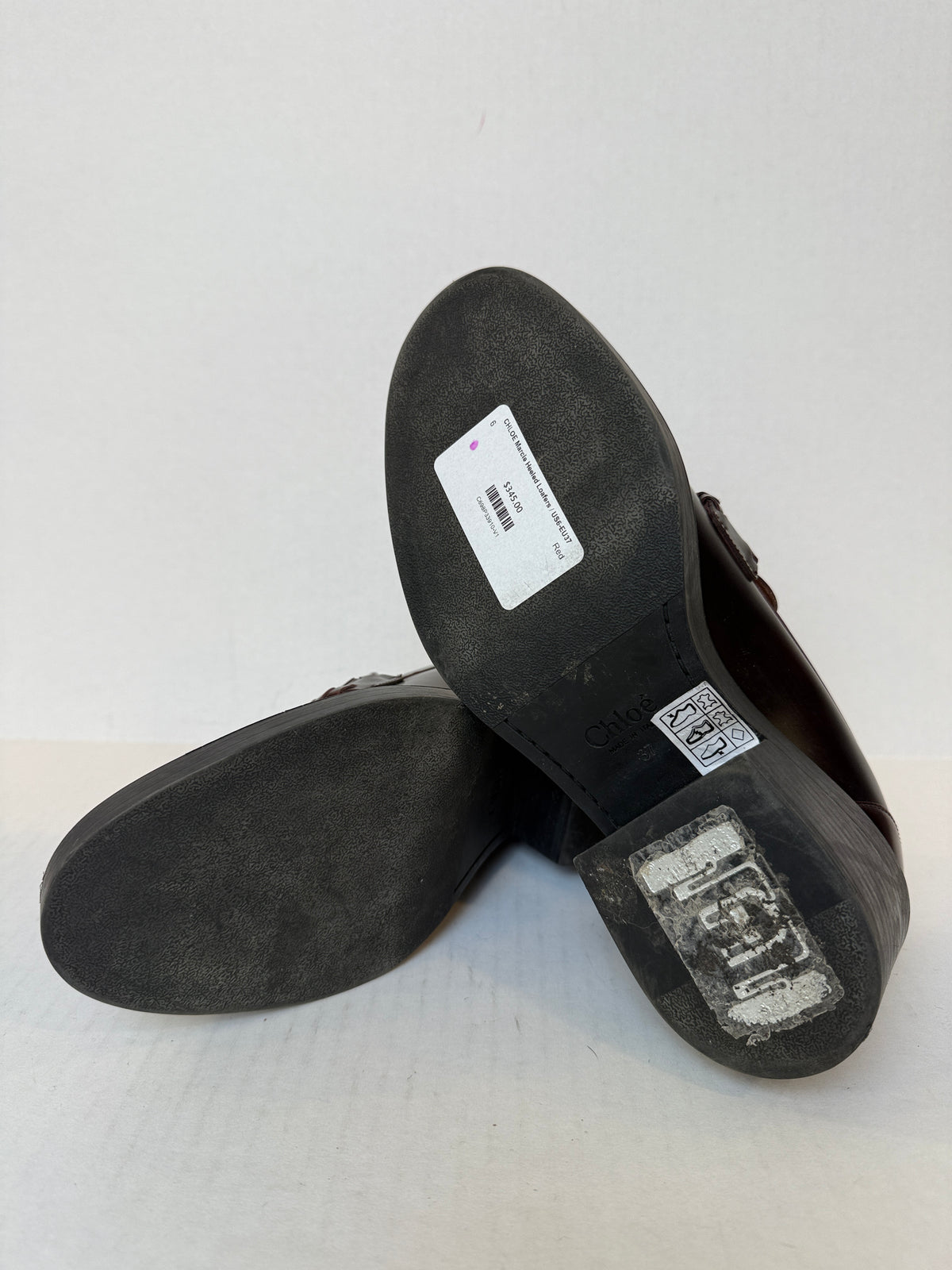 CHLOE Marcie Heeled Loafers / US6-EU37