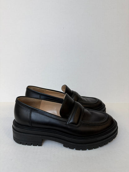 GIANVITO ROSSI Argo Leather Lug Sole Loafers / US6-EU37