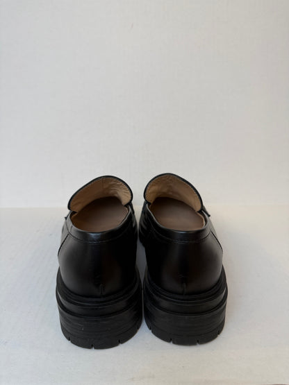 GIANVITO ROSSI Argo Leather Lug Sole Loafers / US6-EU37