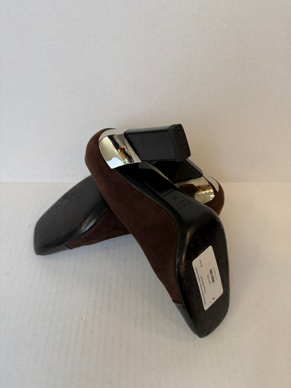 PRADA Suede & Patent Leather HHeels Pumps/US8-EU38