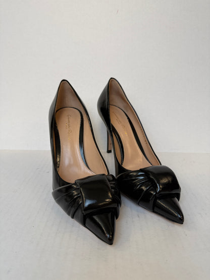 GIANVITO ROSSI Knot Detail Patent Leather Stiletto pumps / US6-EU37